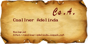 Csallner Adelinda névjegykártya